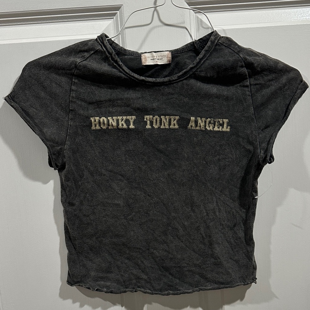 Altar'd State Black Short Sleeve Tee